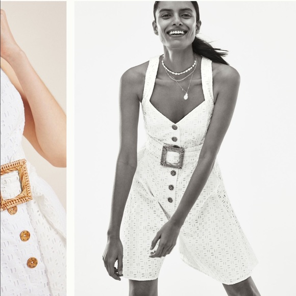 NWT Anthropologie belted eyelet romper - Picture 2 of 8